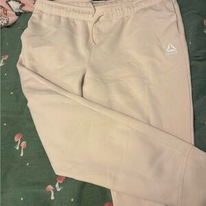 NWOT Reebok Light Cream Sweatpants